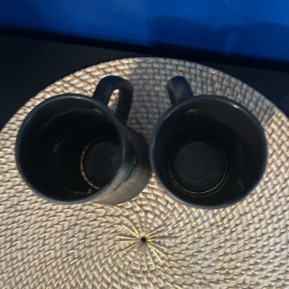 Vintage 1970’s Matte Black Playboy Beer Mugs 6.5” Tall 3” Top Diameter - Picture 6 of 6